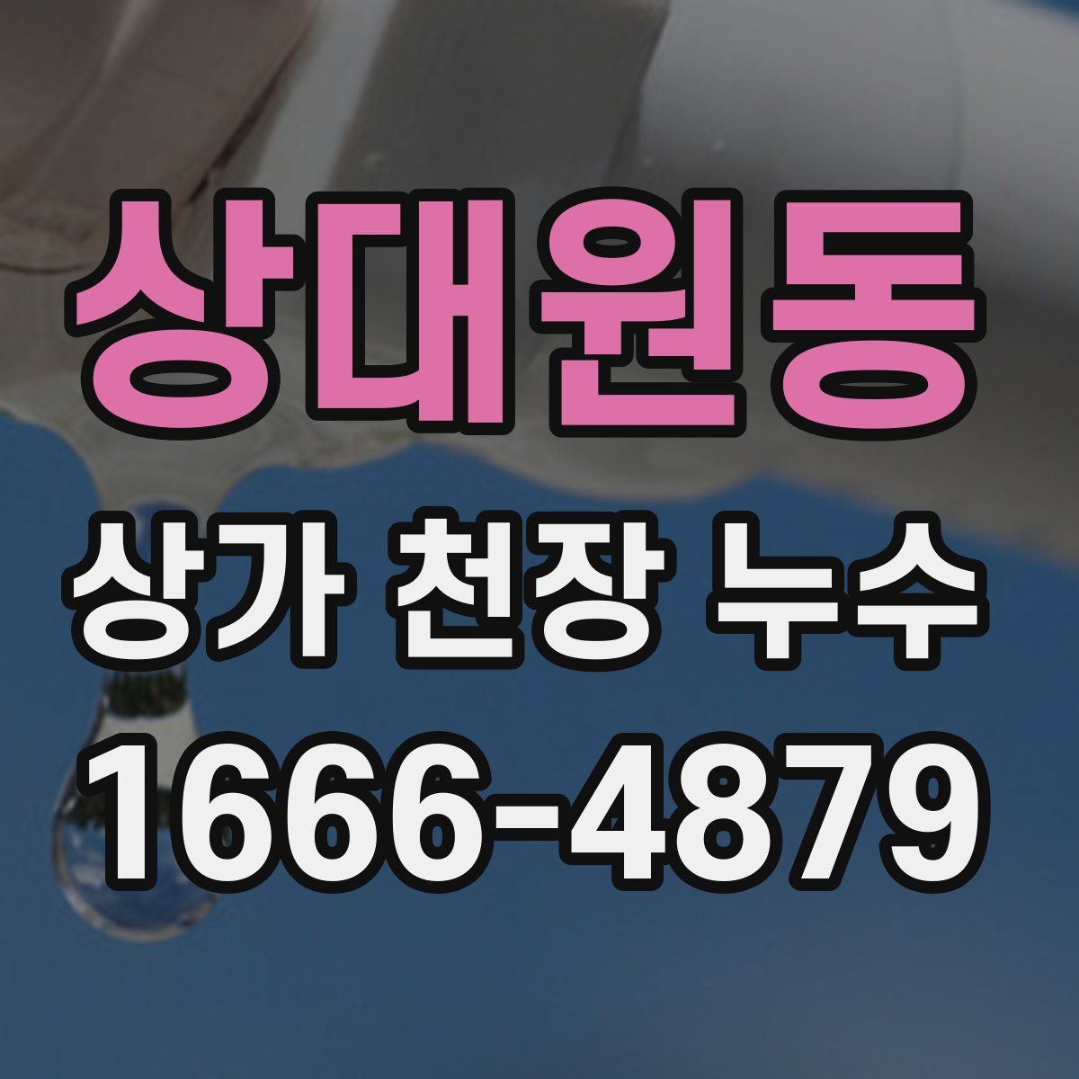 상대원동 상가 천장 누수