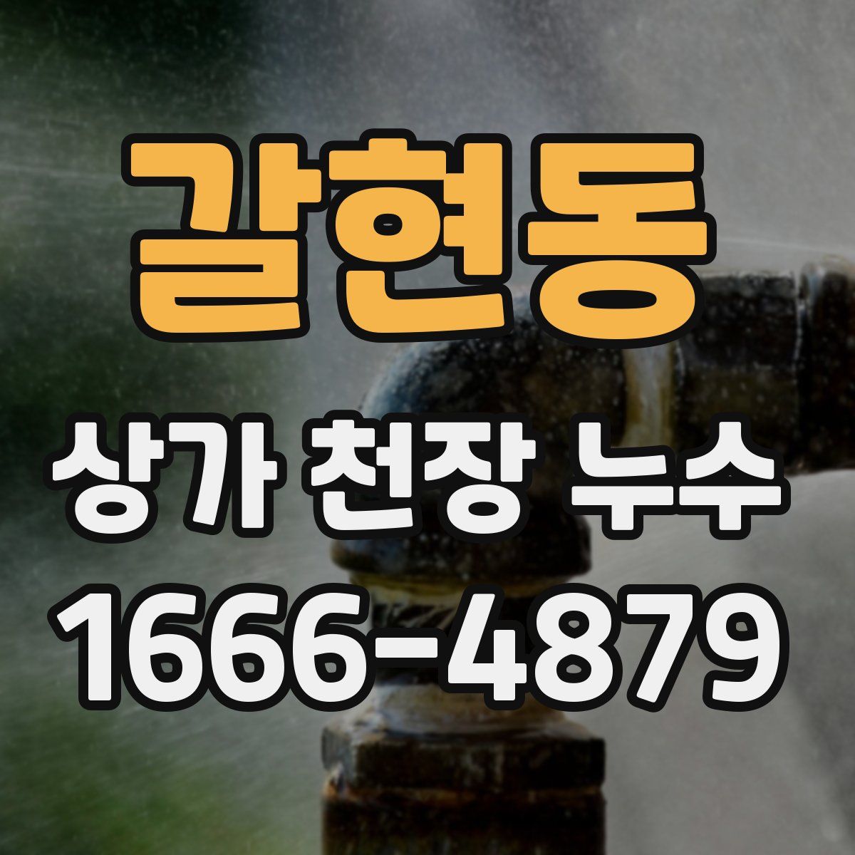 갈현동 상가 천장 누수