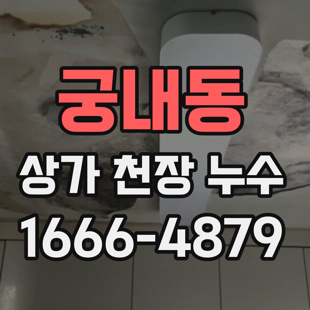 궁내동 상가 천장 누수