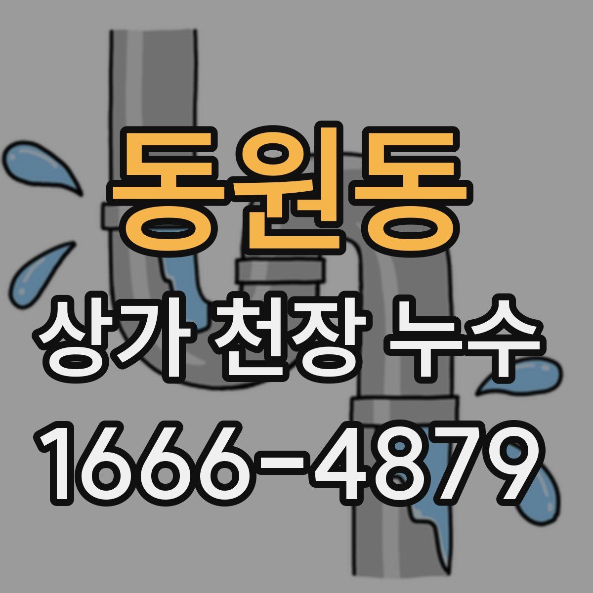 동원동 상가 천장 누수