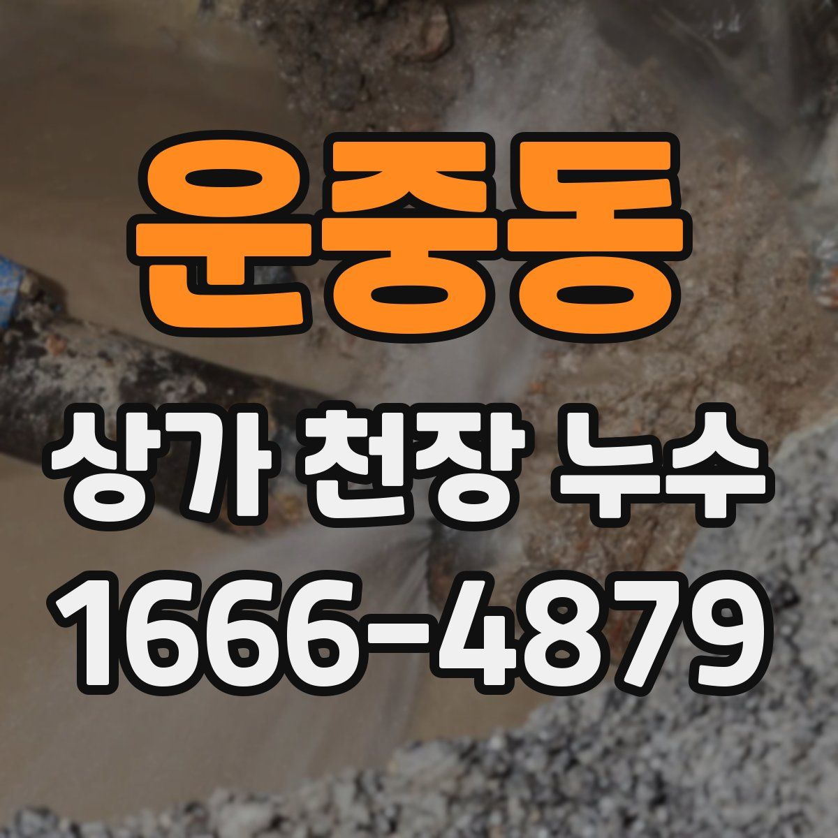 운중동 상가 천장 누수
