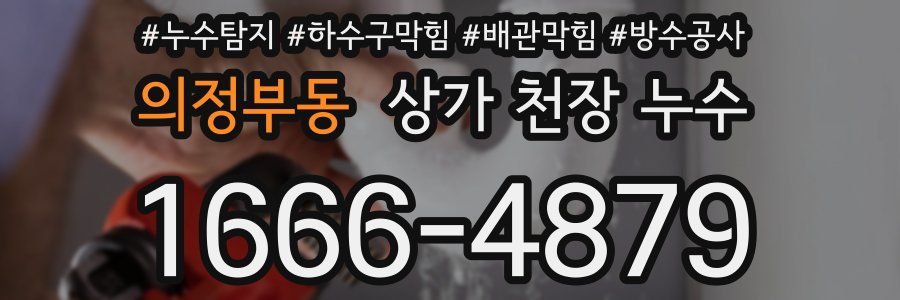 의정부동 상가 천장 누수