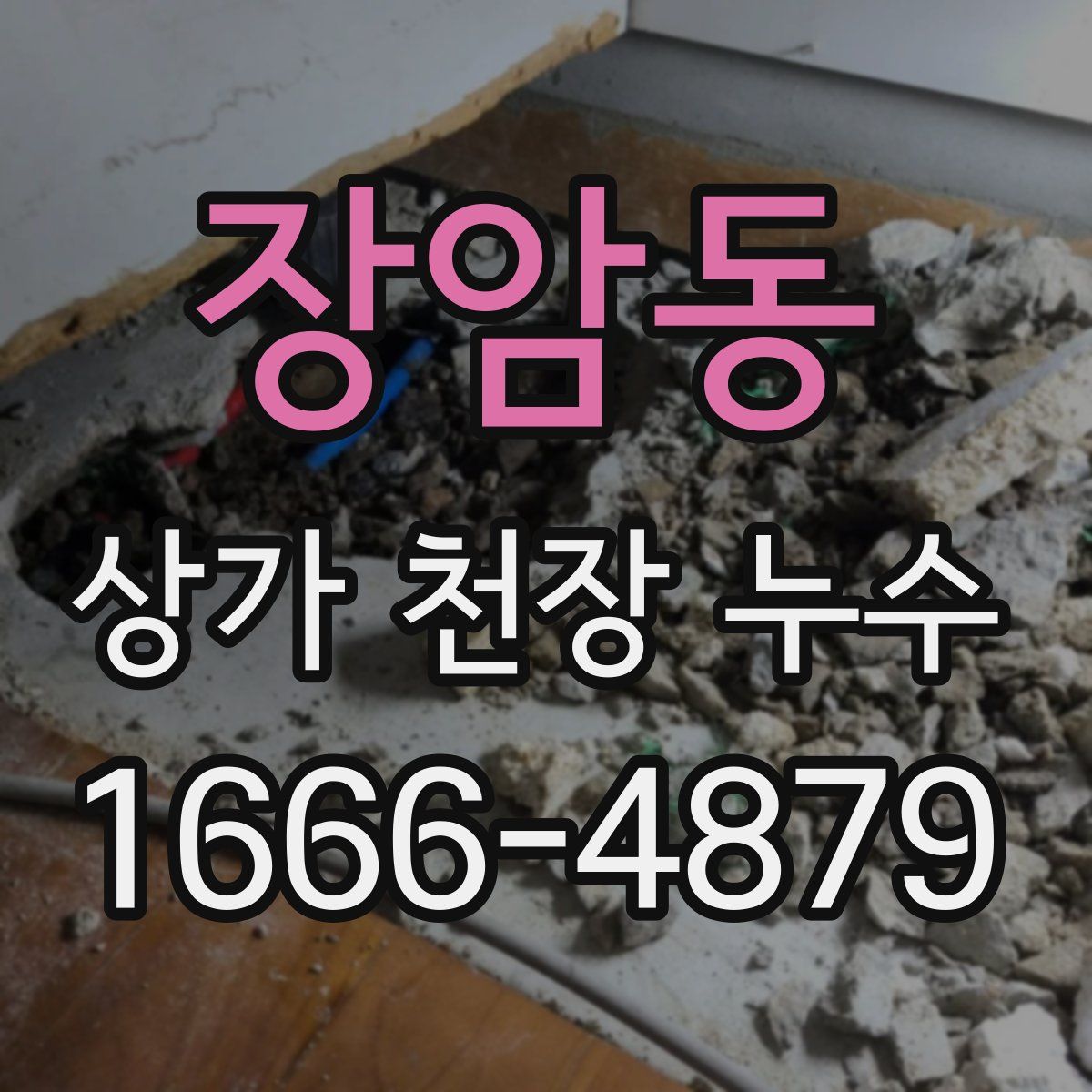 장암동 상가 천장 누수