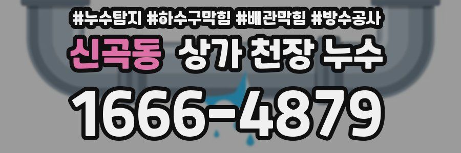 신곡동 상가 천장 누수