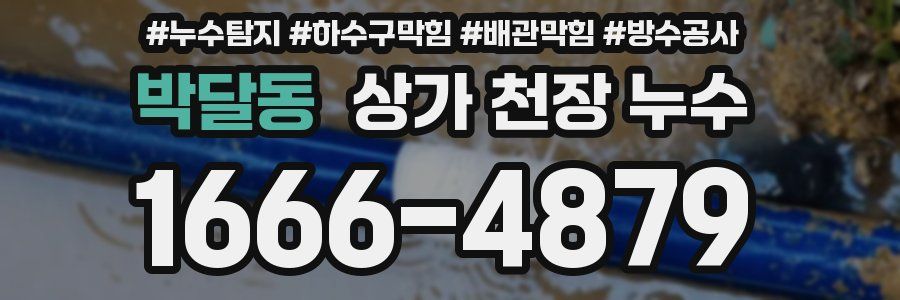 박달동 상가 천장 누수
