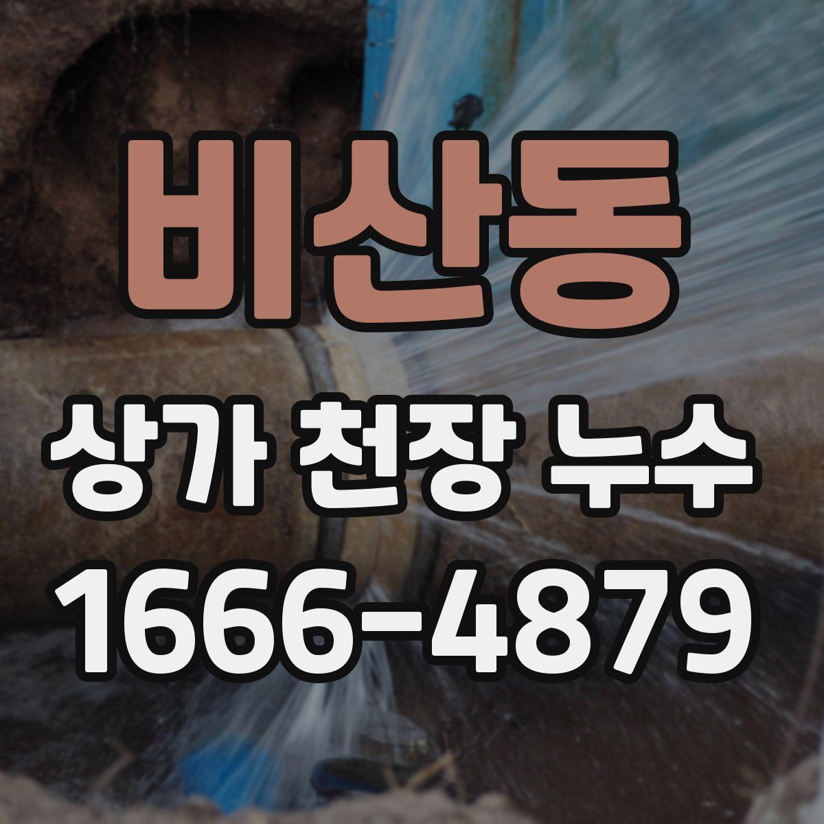 비산동 상가 천장 누수