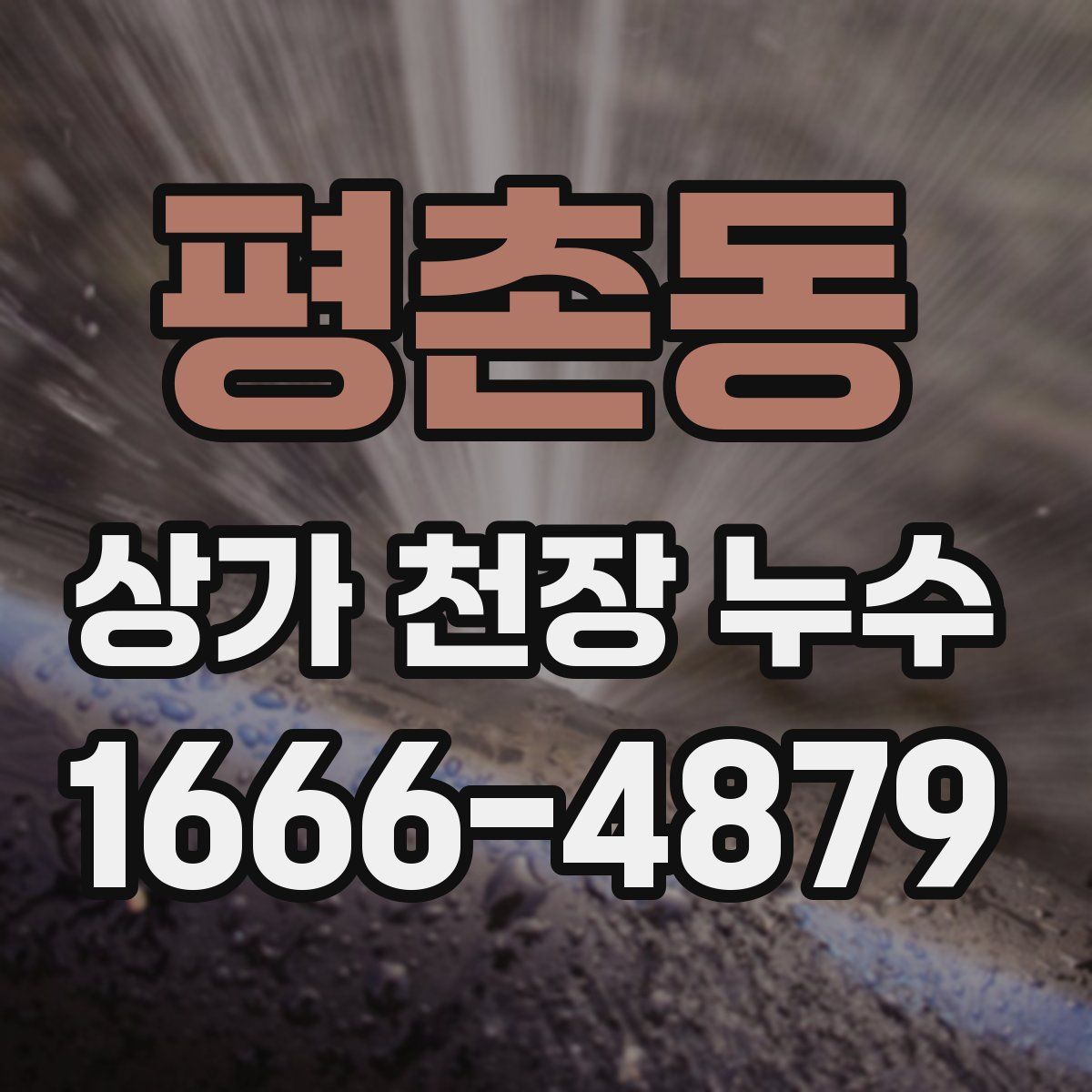 평촌동 상가 천장 누수