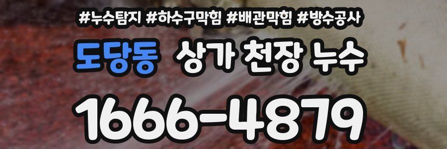 도당동 상가 천장 누수