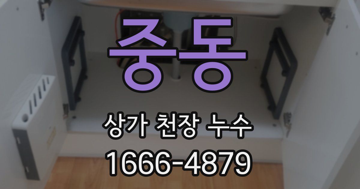 중동 상가 천장 누수