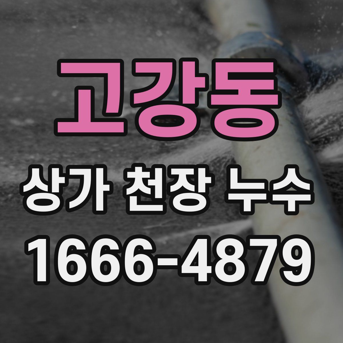 고강동 상가 천장 누수