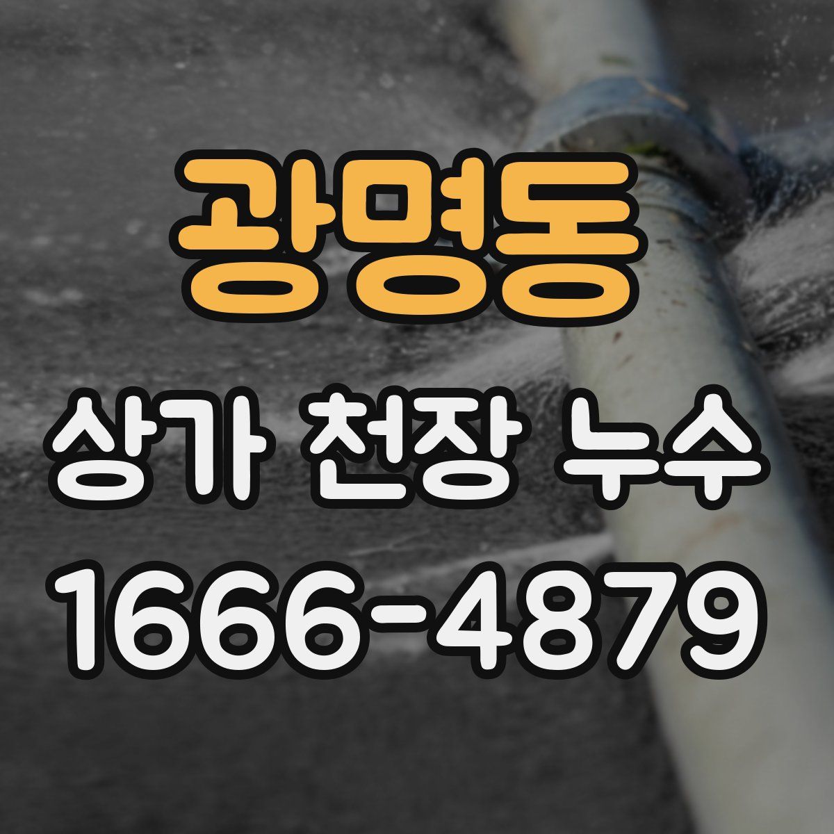 광명동 상가 천장 누수