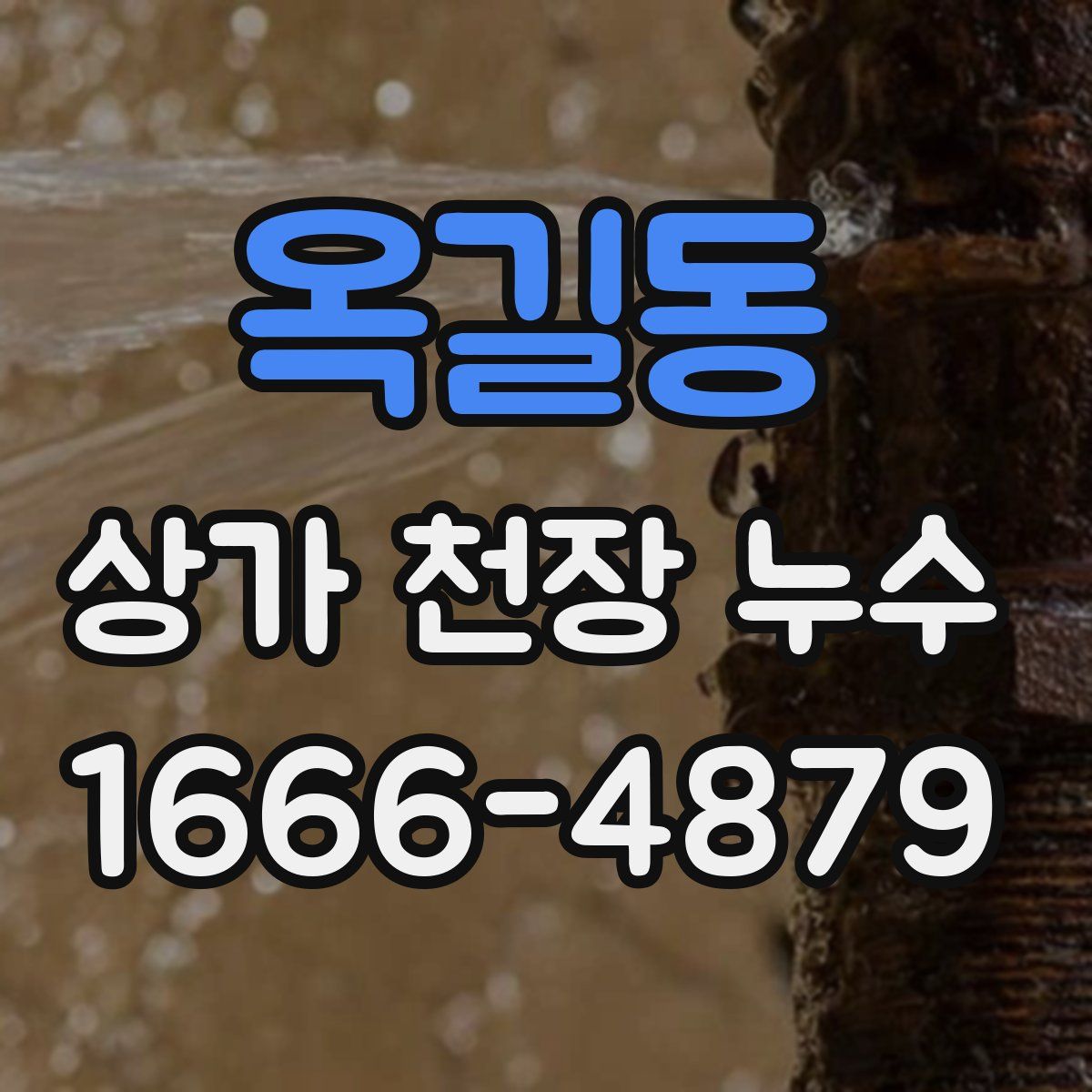 옥길동 상가 천장 누수