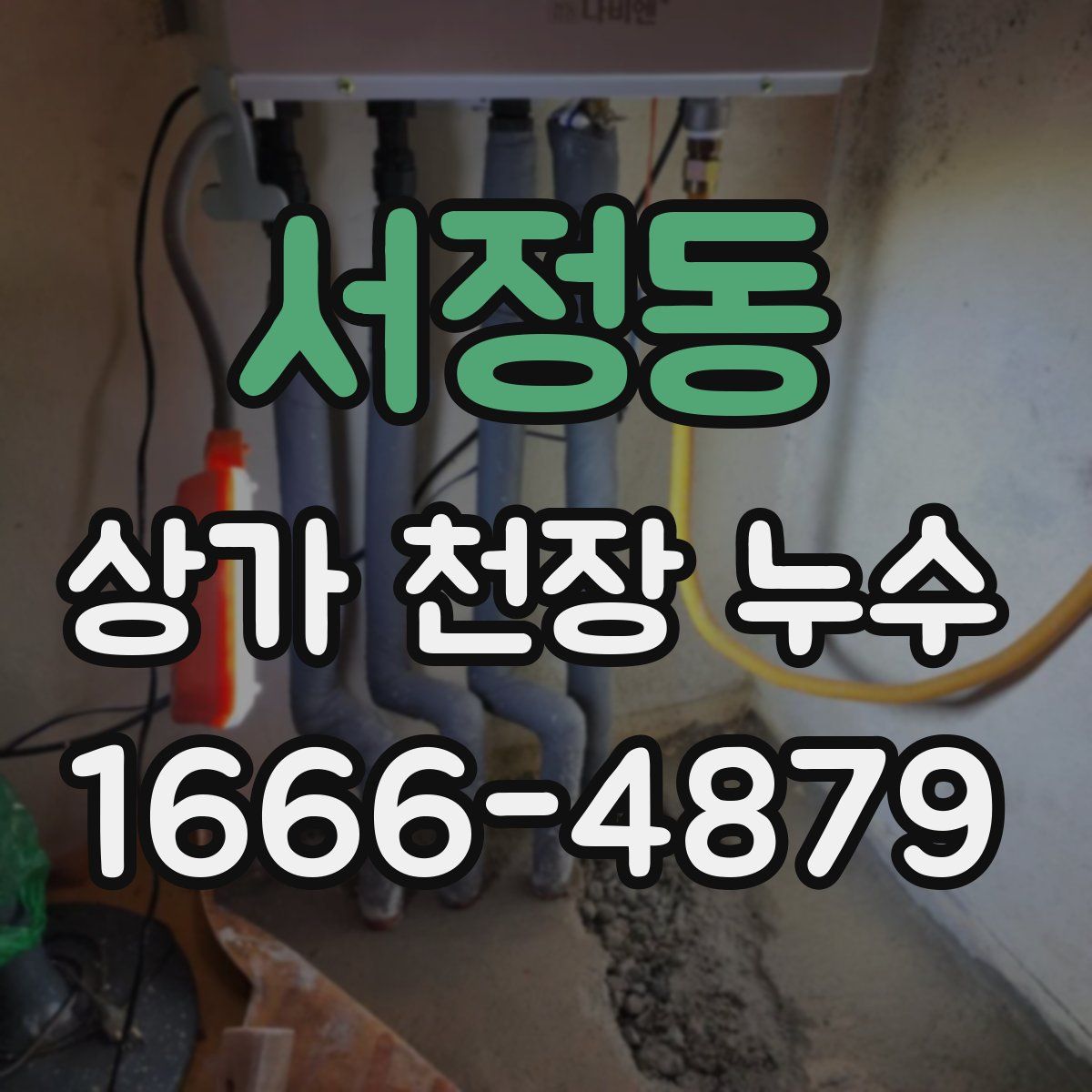 서정동 상가 천장 누수