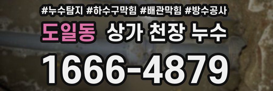 도일동 상가 천장 누수