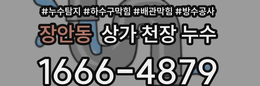 장안동 상가 천장 누수