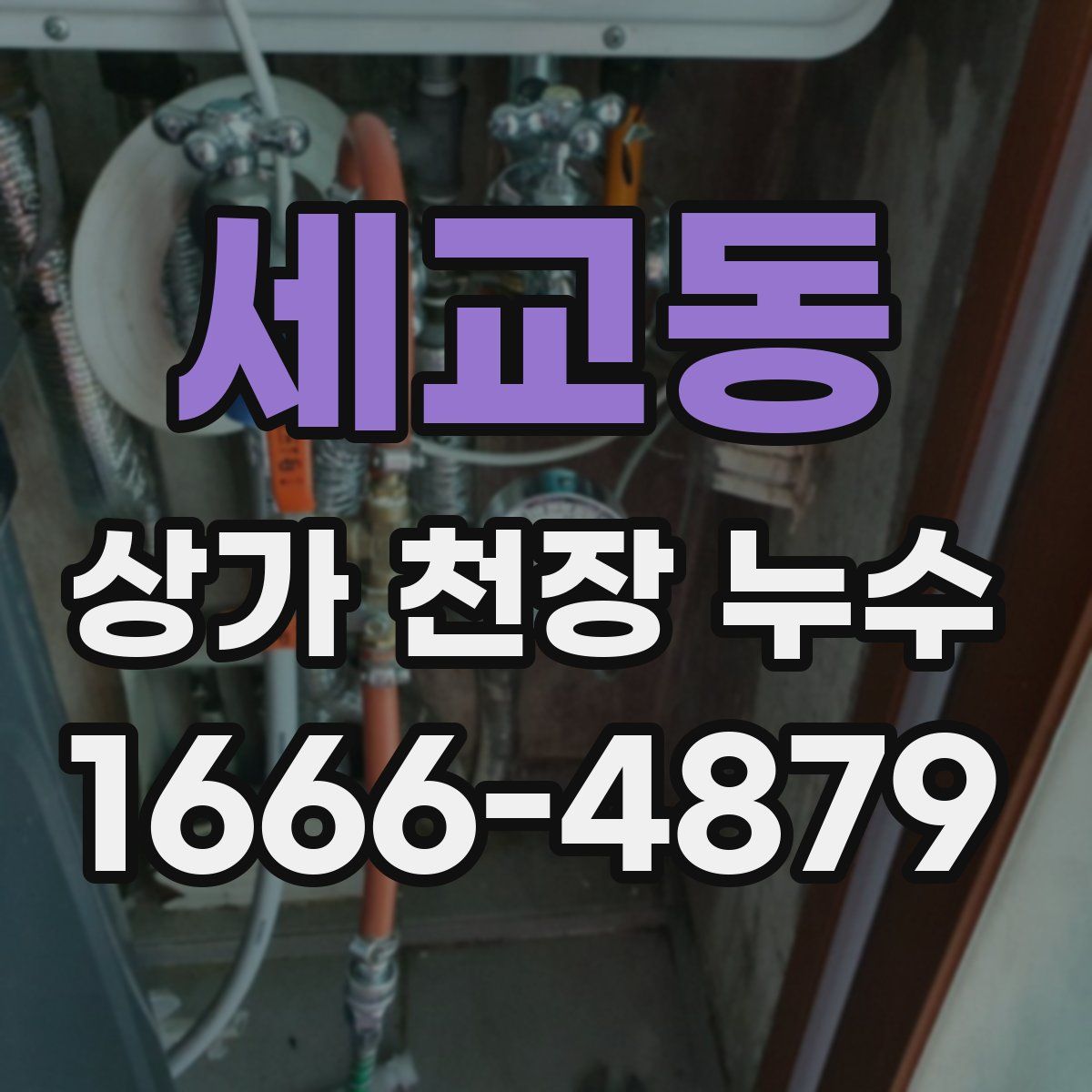 세교동 상가 천장 누수