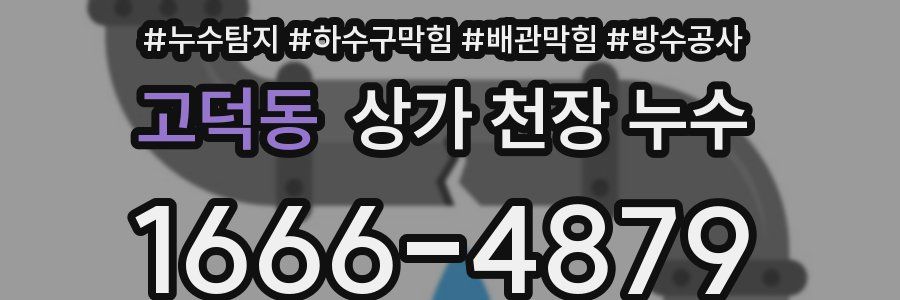 고덕동 상가 천장 누수