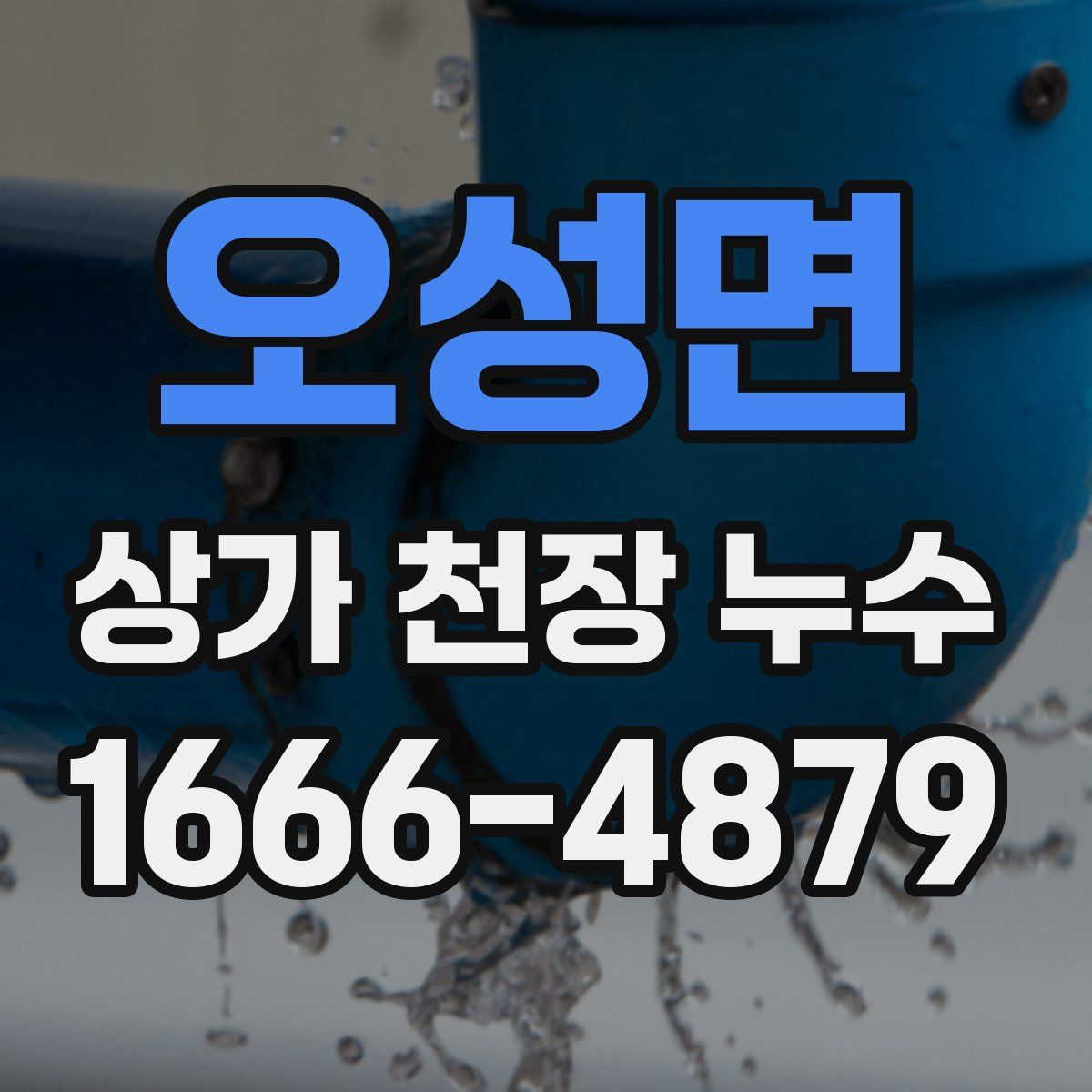 오성면 상가 천장 누수