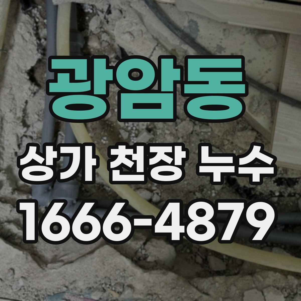 광암동 상가 천장 누수