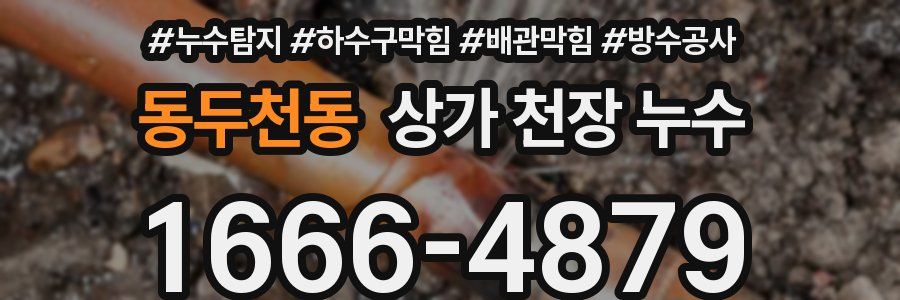 동두천동 상가 천장 누수