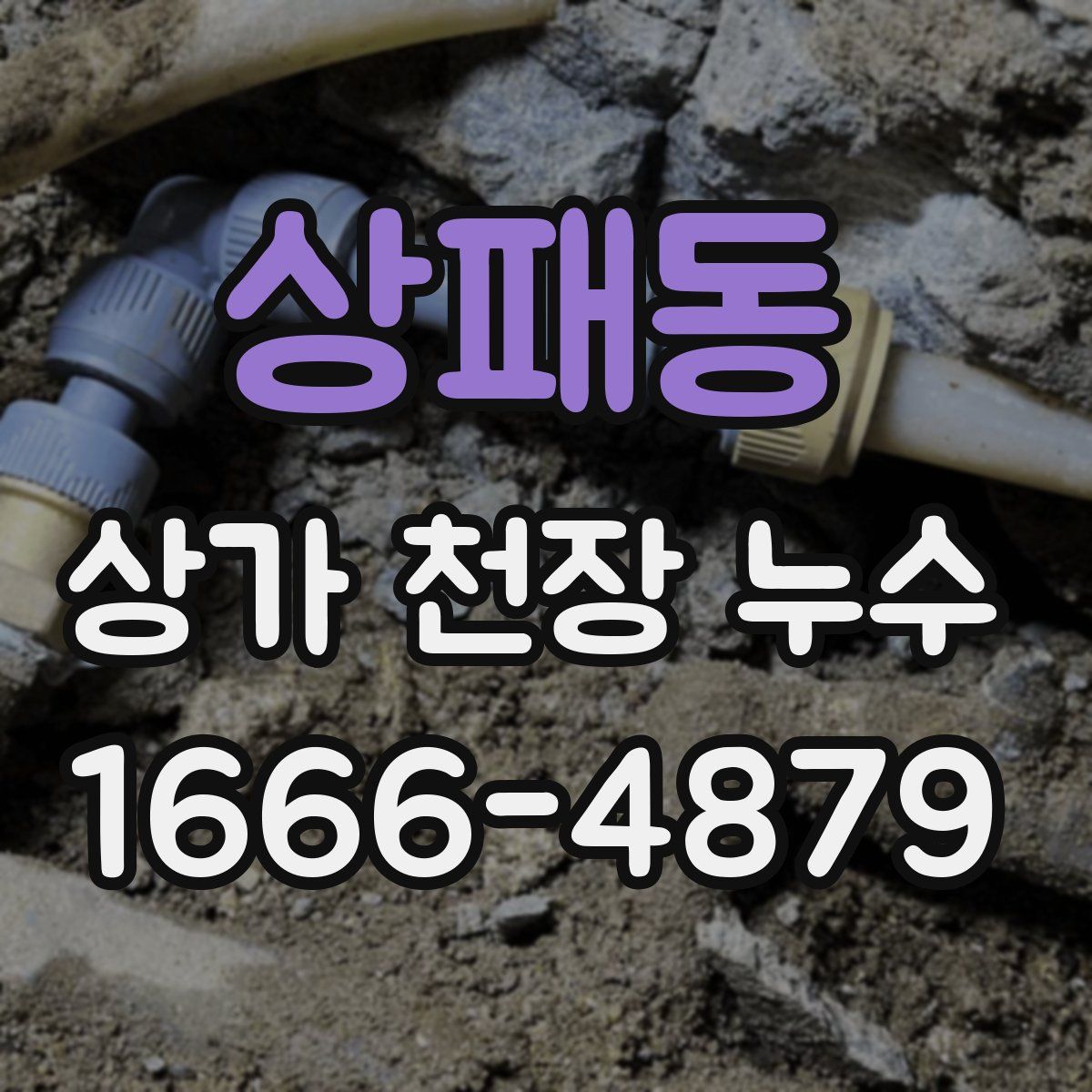상패동 상가 천장 누수