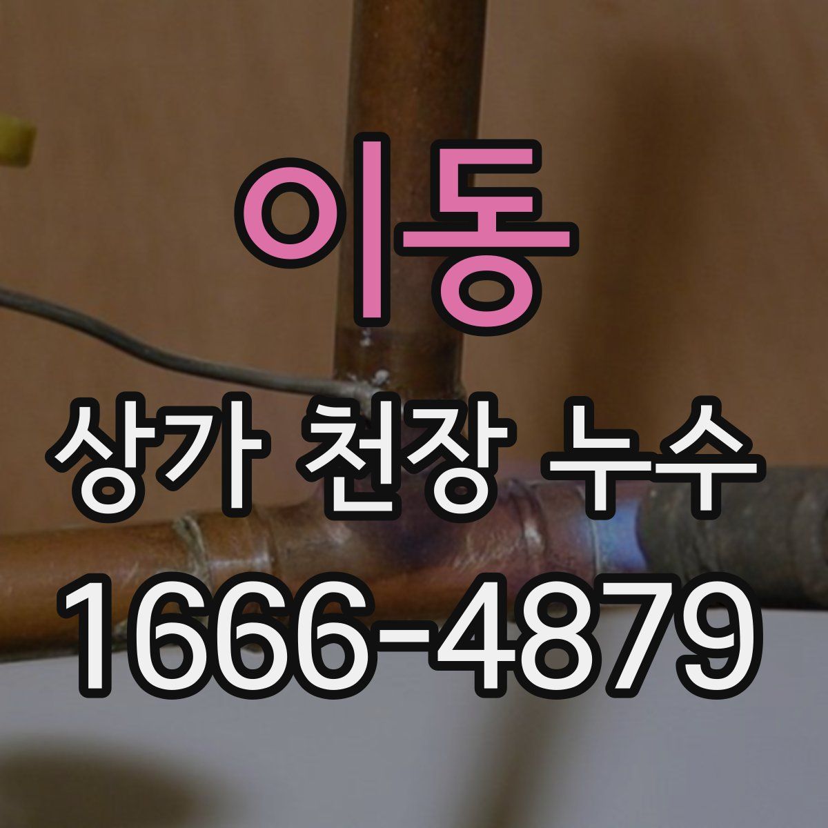 이동 상가 천장 누수