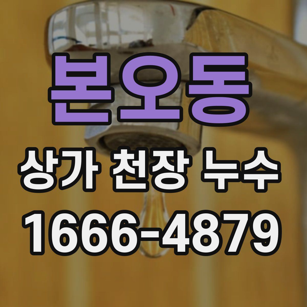 본오동 상가 천장 누수