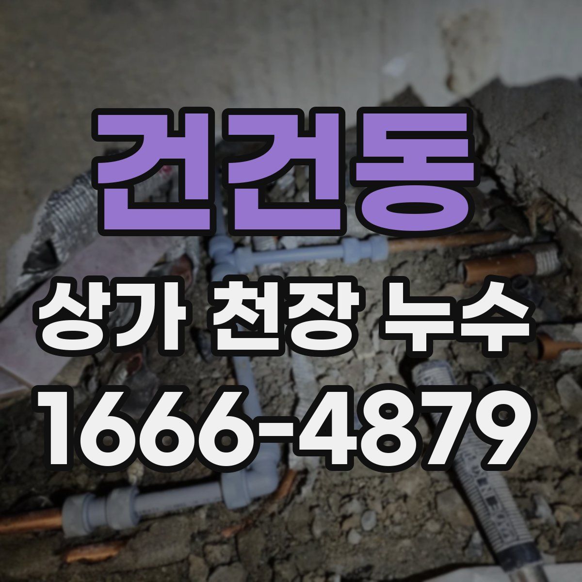 건건동 상가 천장 누수