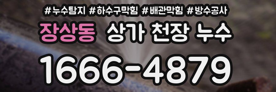 장상동 상가 천장 누수