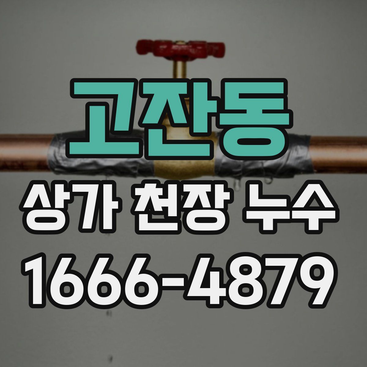 고잔동 상가 천장 누수