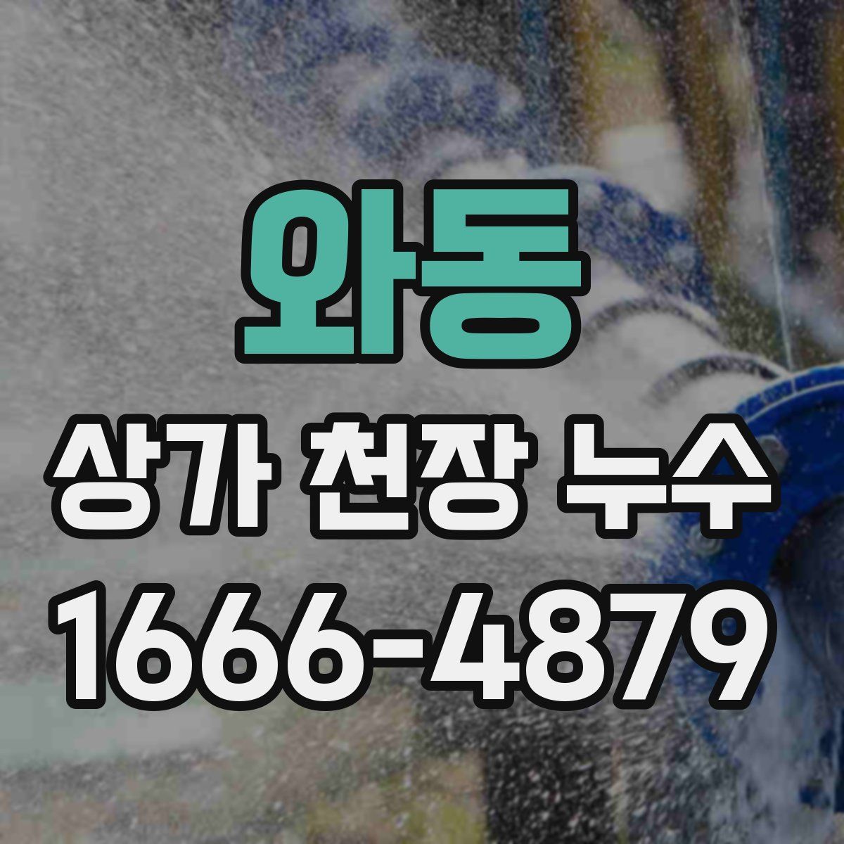와동 상가 천장 누수