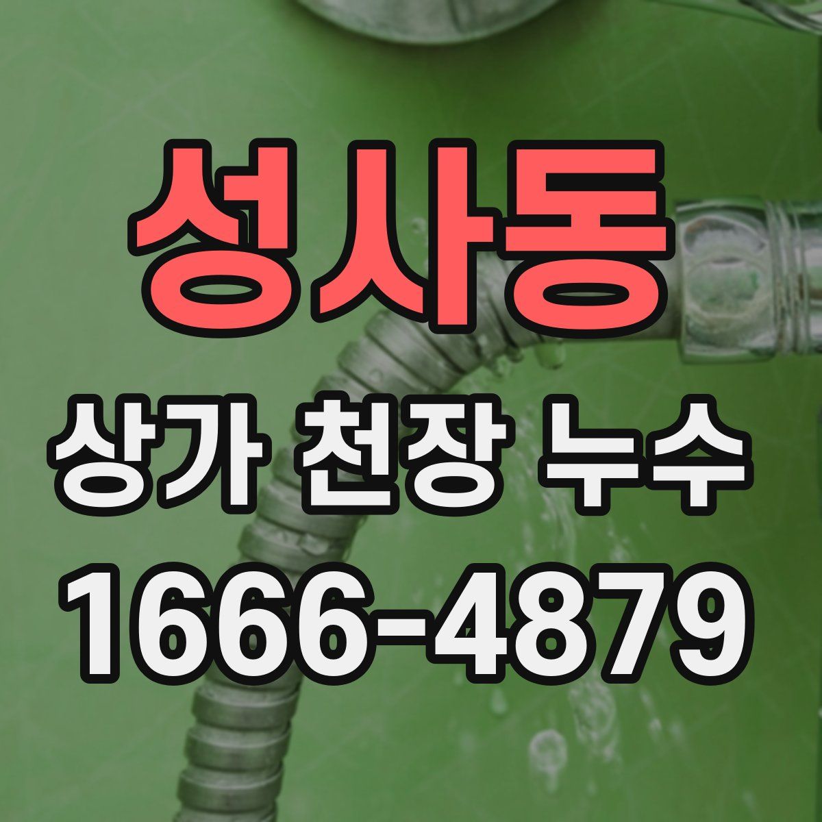 성사동 상가 천장 누수