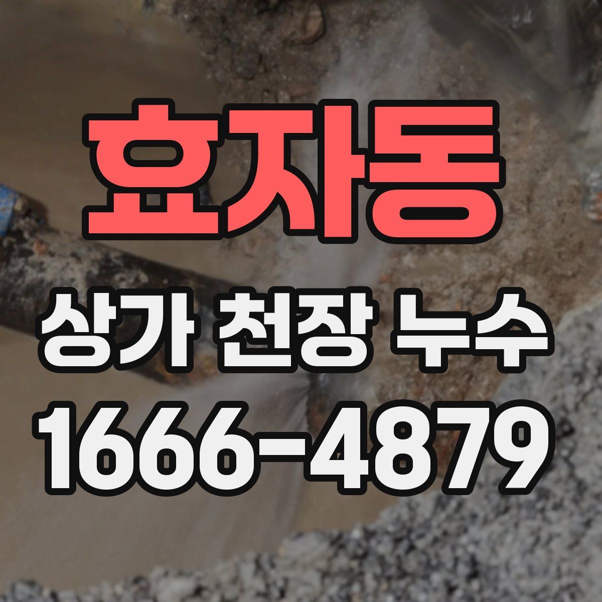 효자동 상가 천장 누수