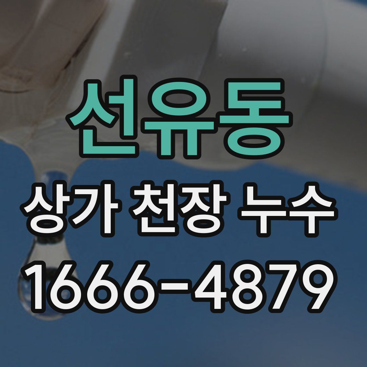 선유동 상가 천장 누수