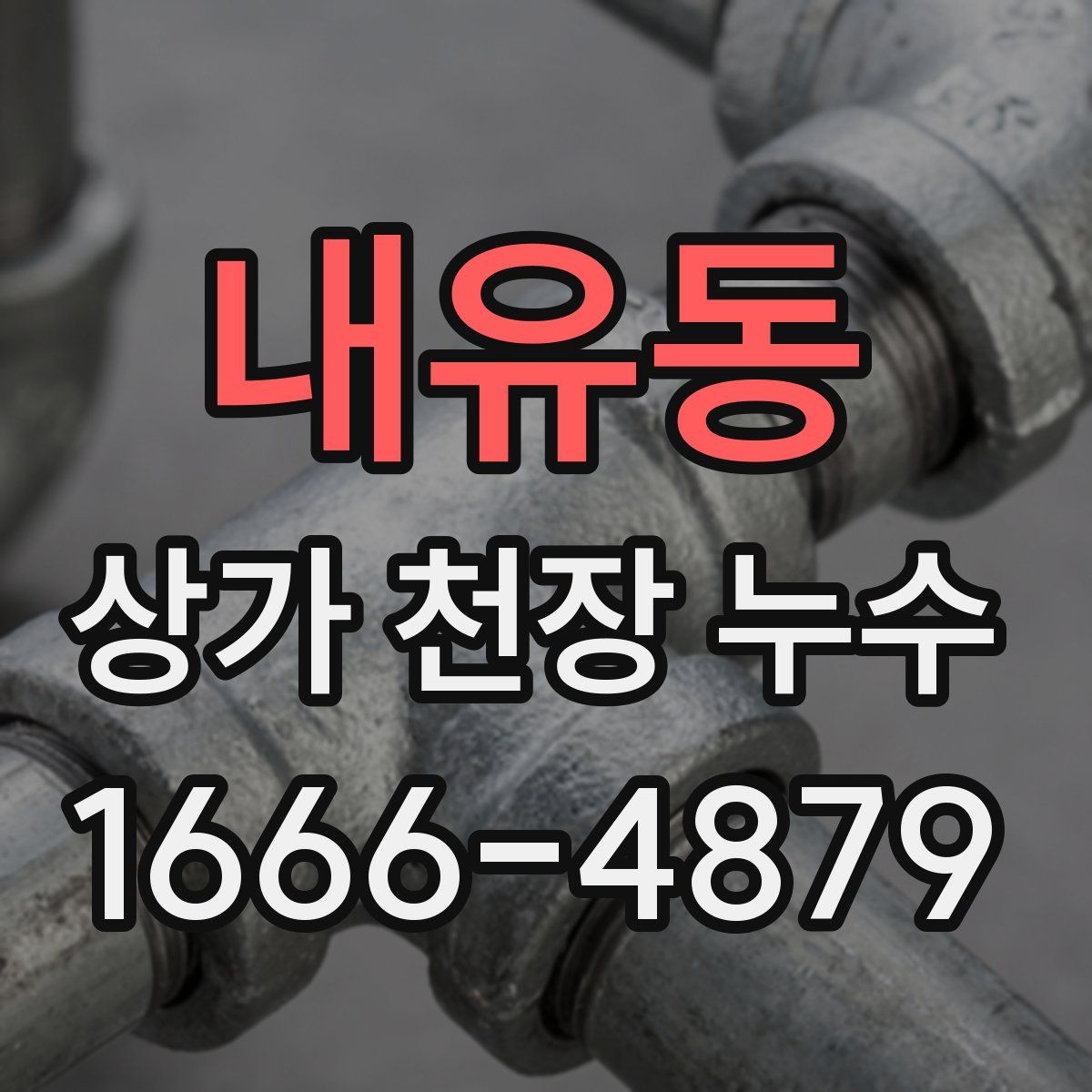 내유동 상가 천장 누수