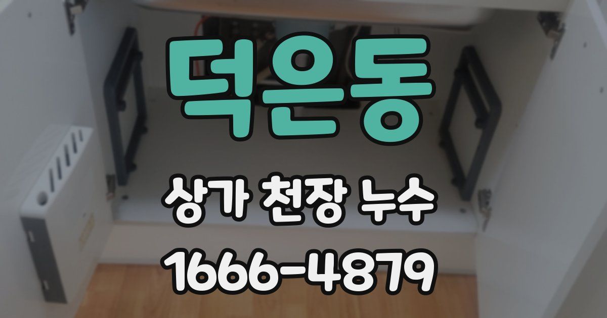 덕은동 상가 천장 누수