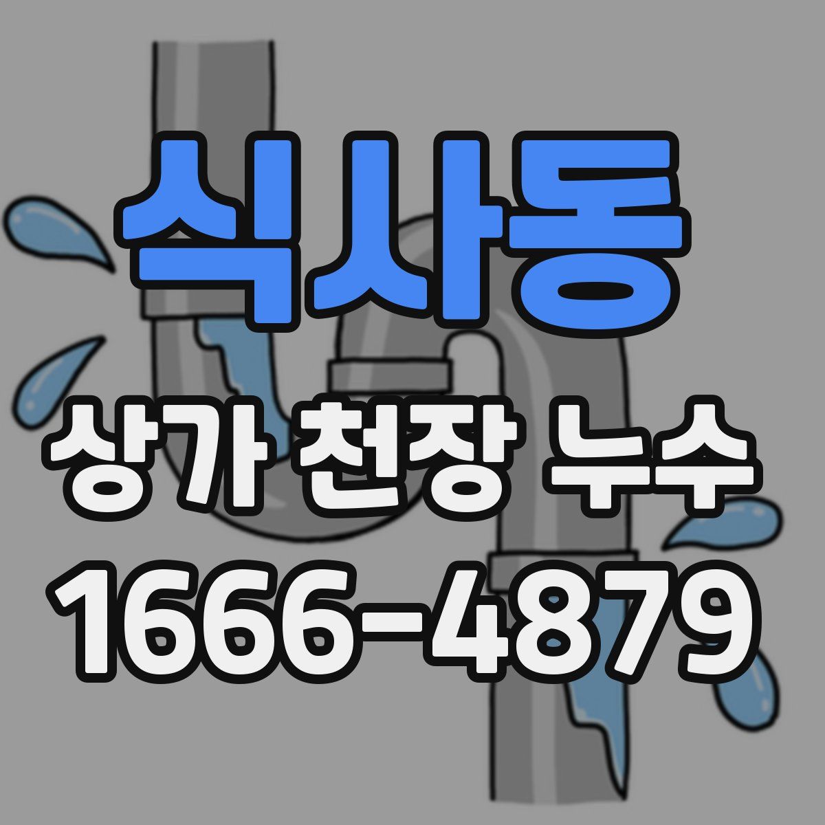 식사동 상가 천장 누수