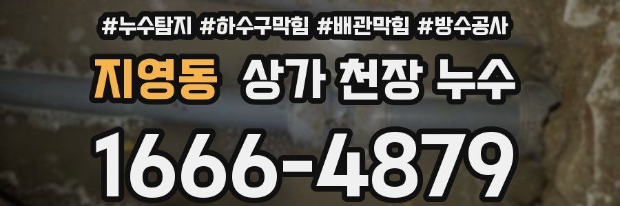 지영동 상가 천장 누수