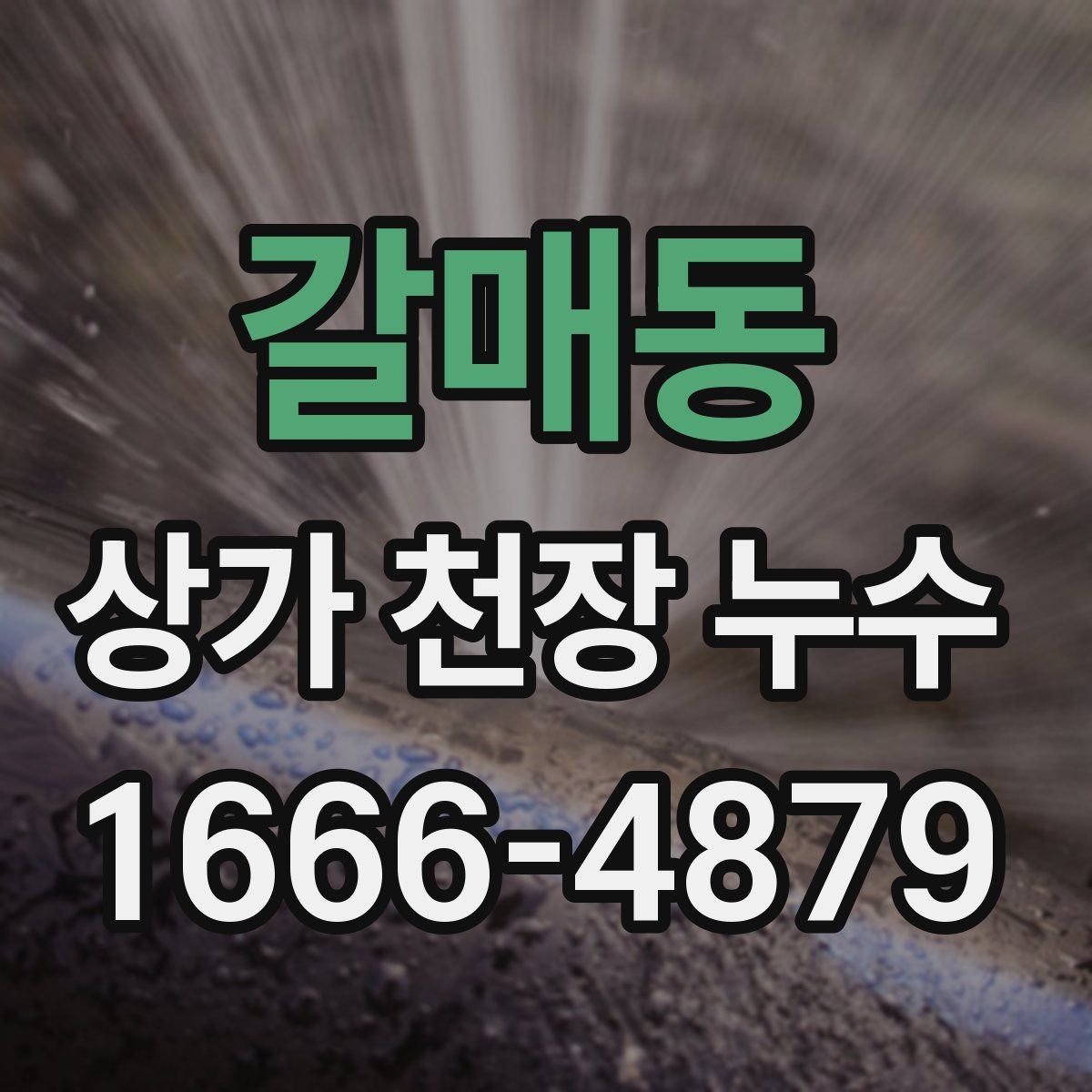 갈매동 상가 천장 누수