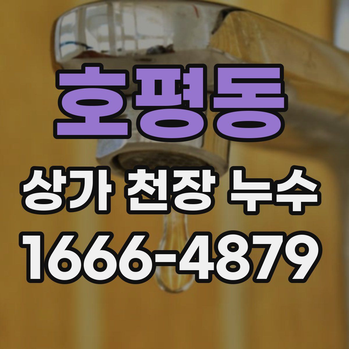호평동 상가 천장 누수