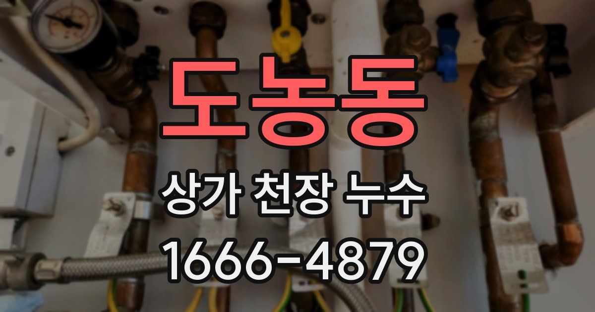 도농동 상가 천장 누수