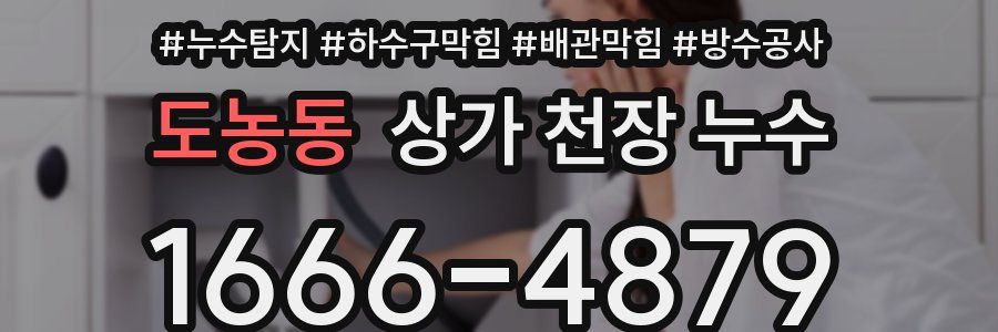 도농동 상가 천장 누수