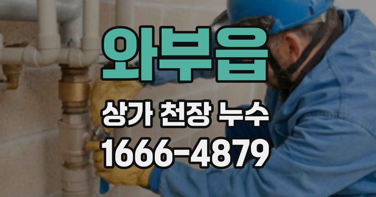 와부읍 상가 천장 누수
