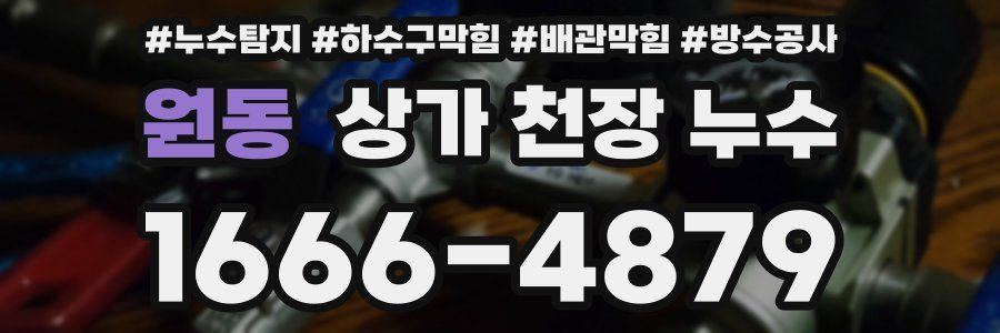 원동 상가 천장 누수