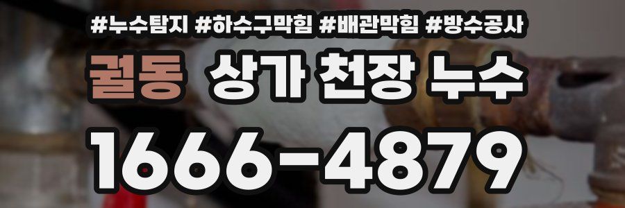 궐동 상가 천장 누수