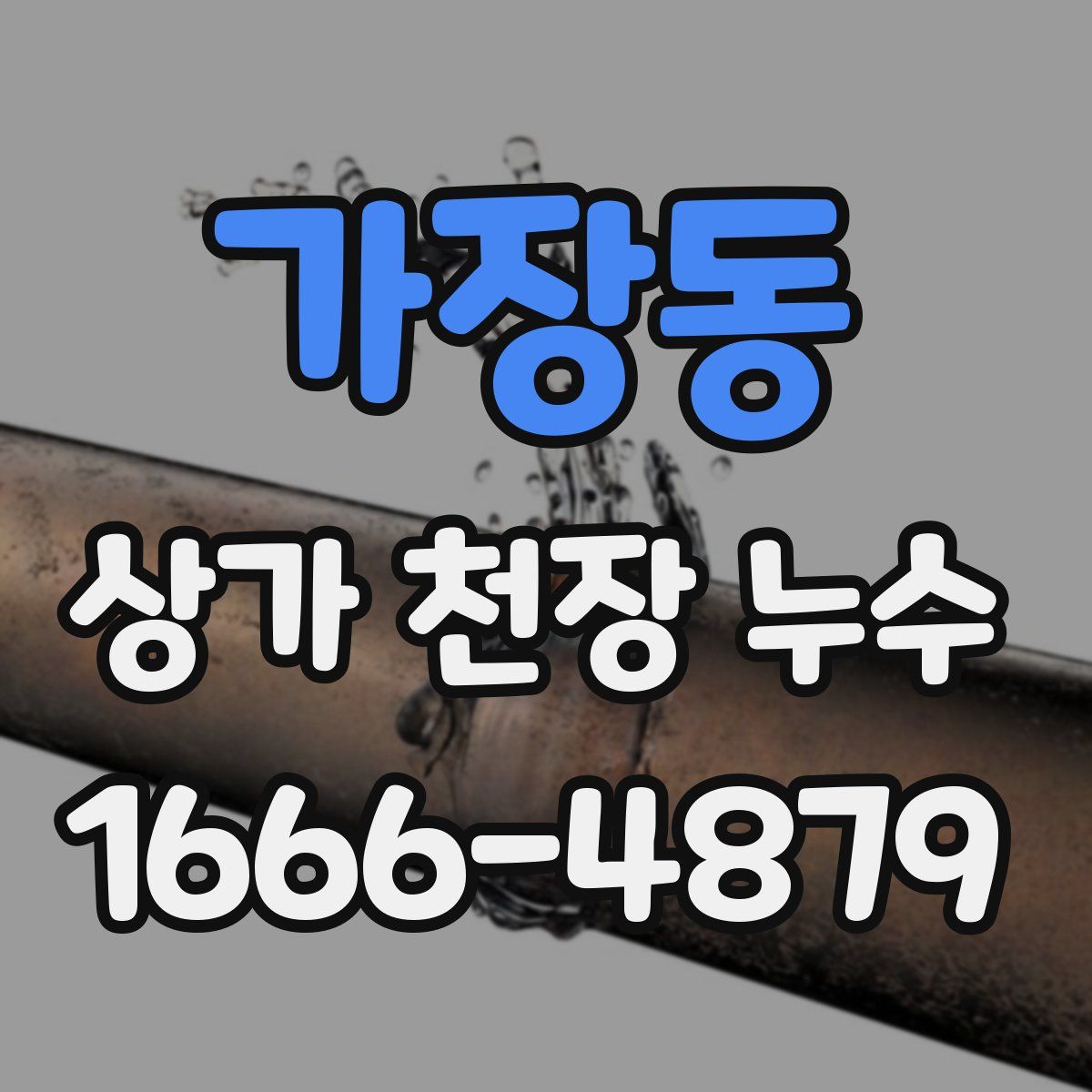 가장동 상가 천장 누수