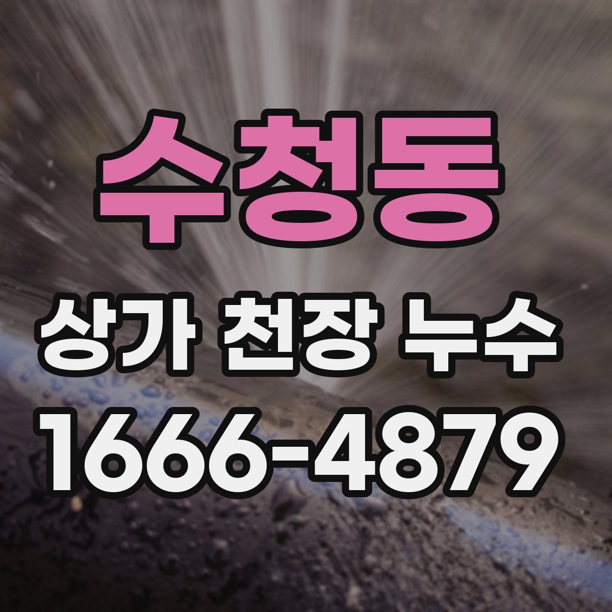 수청동 상가 천장 누수