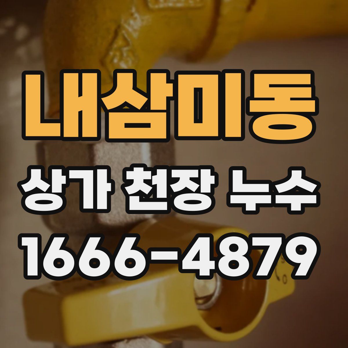 내삼미동 상가 천장 누수
