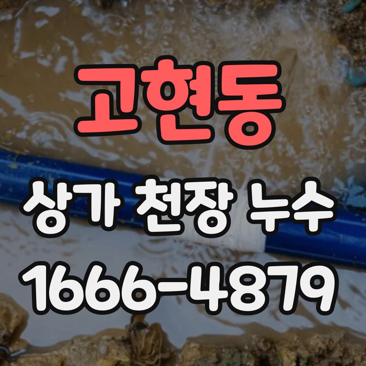 고현동 상가 천장 누수