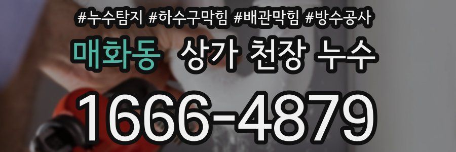 매화동 상가 천장 누수